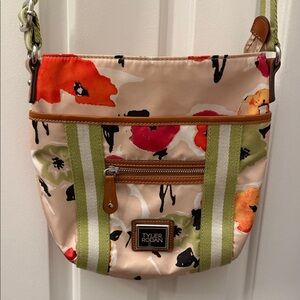 Tyler Rodan Vibrant Floral Crossbody Bag - Orange, Green, Cream